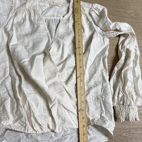 Anthropologie XXS Elegant Cream Long Sleeve Top NWT! - Picture 12 of 16
